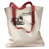 Canvas Tote with Contrasting Handles Thumbnail