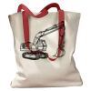 Canvas Tote with Contrasting Handles Thumbnail