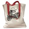 Canvas Tote with Contrasting Handles Thumbnail