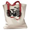 Canvas Tote with Contrasting Handles Thumbnail
