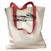 Canvas Tote with Contrasting Handles Thumbnail
