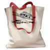 Canvas Tote with Contrasting Handles Thumbnail