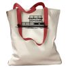 Canvas Tote with Contrasting Handles Thumbnail