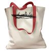 Canvas Tote with Contrasting Handles Thumbnail