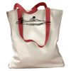 Canvas Tote with Contrasting Handles Thumbnail