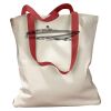 Canvas Tote with Contrasting Handles Thumbnail