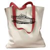 Canvas Tote with Contrasting Handles Thumbnail