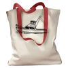 Canvas Tote with Contrasting Handles Thumbnail