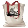 Canvas Tote with Contrasting Handles Thumbnail