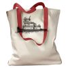 Canvas Tote with Contrasting Handles Thumbnail