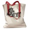 Canvas Tote with Contrasting Handles Thumbnail