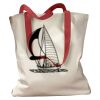Canvas Tote with Contrasting Handles Thumbnail
