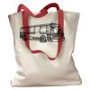 Canvas Tote with Contrasting Handles Thumbnail