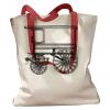 Canvas Tote with Contrasting Handles Thumbnail