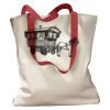 Canvas Tote with Contrasting Handles Thumbnail