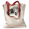 Canvas Tote with Contrasting Handles Thumbnail