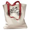 Canvas Tote with Contrasting Handles Thumbnail