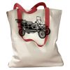 Canvas Tote with Contrasting Handles Thumbnail