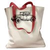 Canvas Tote with Contrasting Handles Thumbnail