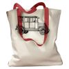Canvas Tote with Contrasting Handles Thumbnail