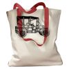 Canvas Tote with Contrasting Handles Thumbnail