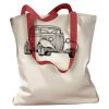 Canvas Tote with Contrasting Handles Thumbnail