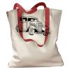 Canvas Tote with Contrasting Handles Thumbnail