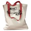 Canvas Tote with Contrasting Handles Thumbnail