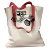 Canvas Tote with Contrasting Handles Thumbnail