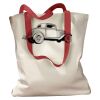 Canvas Tote with Contrasting Handles Thumbnail