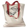Canvas Tote with Contrasting Handles Thumbnail