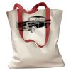 Canvas Tote with Contrasting Handles Thumbnail