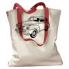 Canvas Tote with Contrasting Handles Thumbnail