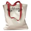 Canvas Tote with Contrasting Handles Thumbnail