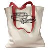 Canvas Tote with Contrasting Handles Thumbnail