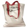 Canvas Tote with Contrasting Handles Thumbnail