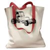 Canvas Tote with Contrasting Handles Thumbnail