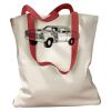 Canvas Tote with Contrasting Handles Thumbnail