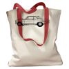 Canvas Tote with Contrasting Handles Thumbnail