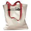 Canvas Tote with Contrasting Handles Thumbnail