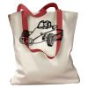 Canvas Tote with Contrasting Handles Thumbnail