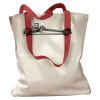 Canvas Tote with Contrasting Handles Thumbnail