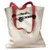Canvas Tote with Contrasting Handles Thumbnail