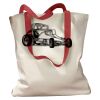 Canvas Tote with Contrasting Handles Thumbnail