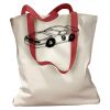 Canvas Tote with Contrasting Handles Thumbnail