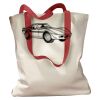 Canvas Tote with Contrasting Handles Thumbnail
