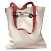 Canvas Tote with Contrasting Handles Thumbnail