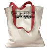 Canvas Tote with Contrasting Handles Thumbnail