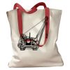 Canvas Tote with Contrasting Handles Thumbnail