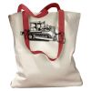 Canvas Tote with Contrasting Handles Thumbnail